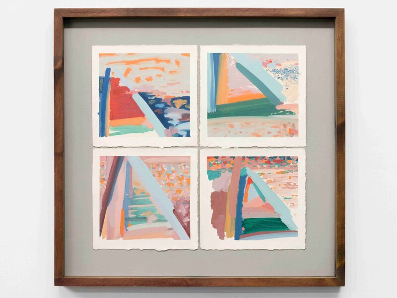 Four Sections -8 - oil on paper - 61 x63 cm  - 1982 _11zon