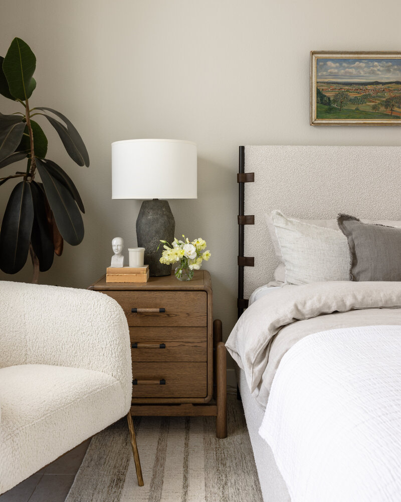 sophisticated interiors , warm and calming