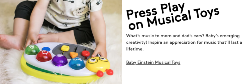 Baby Einstein Website Copy