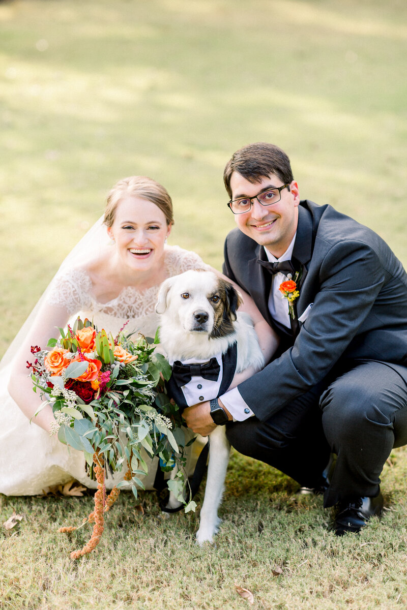 bride-groom-dog-wedding-portrait