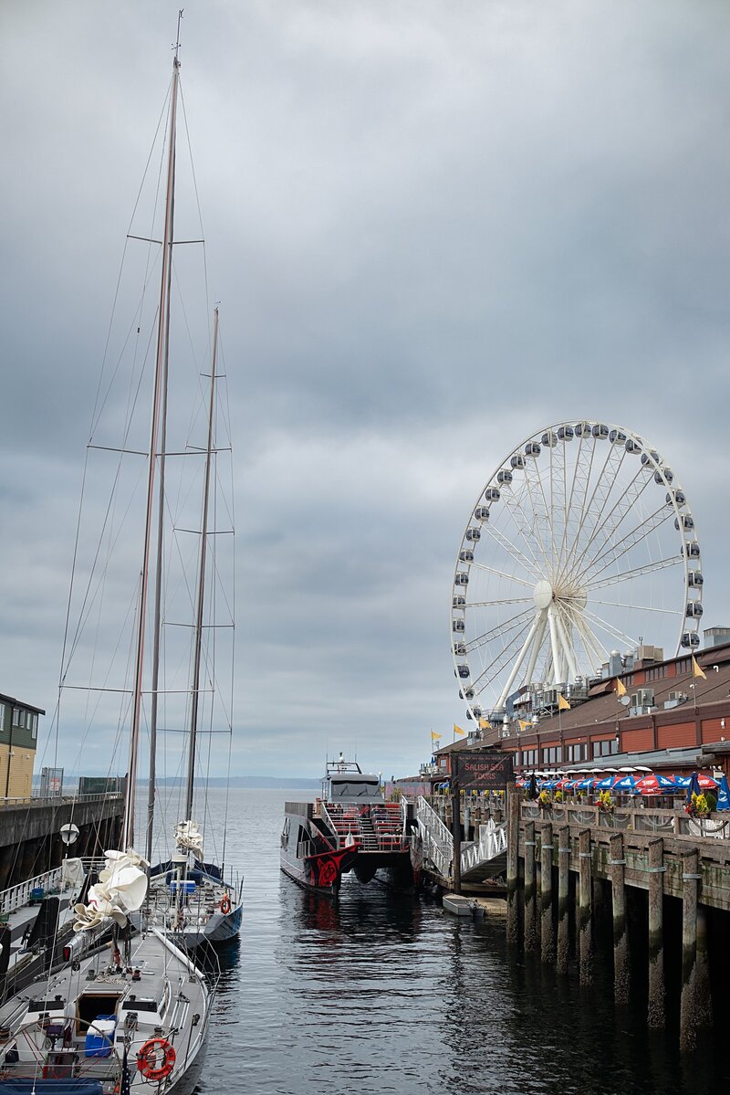 Downtown Seattle Waterfront, Seattle Great Wheel, Washington