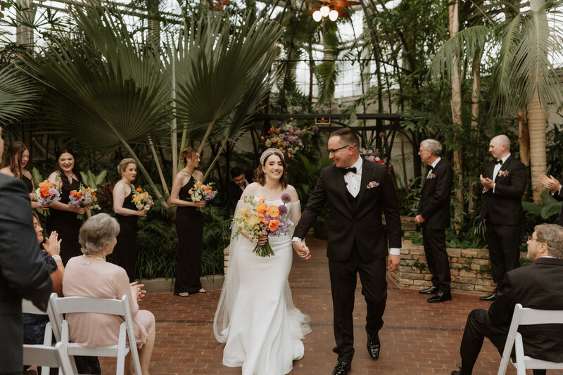Franklin park conservatory hotel leveque columbus ohio wedding ceremony photographer videographer film documentary midwest -74