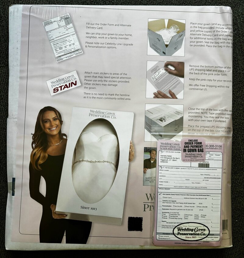 deMelis Atelier Wedding Gown Preservation Kit1