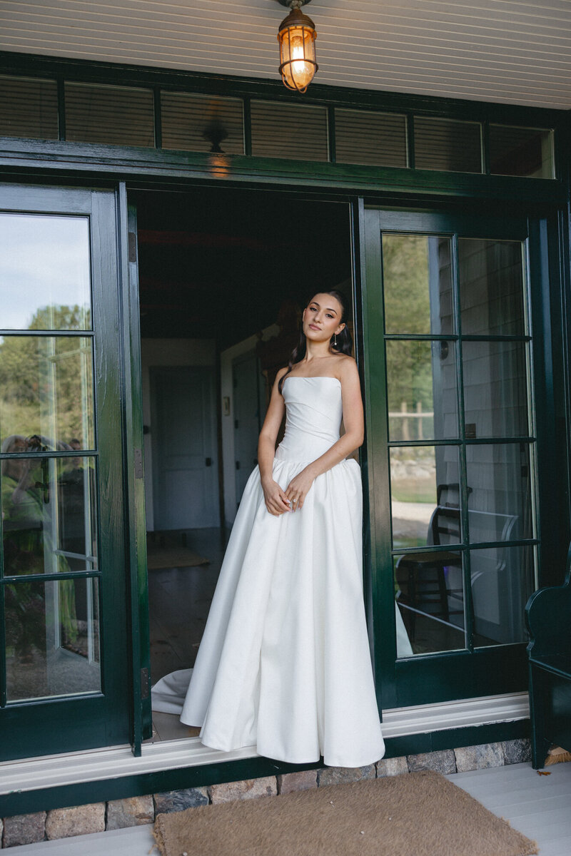 New York bride captured in editorial 35mm film wedding photography