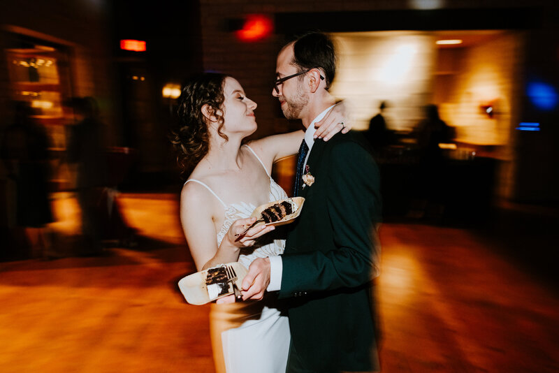 wedding couple dancing on