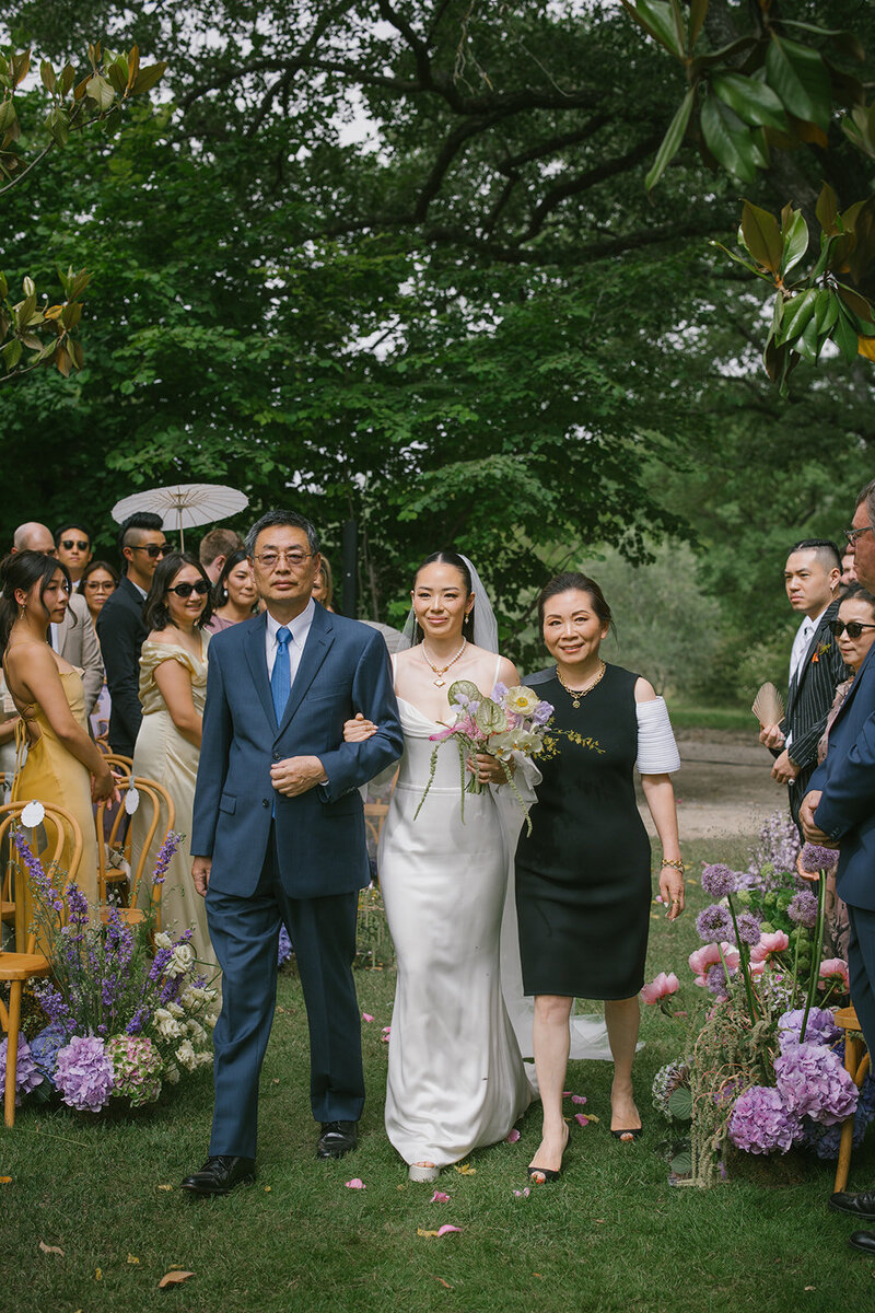 Wedding ceremony aisle