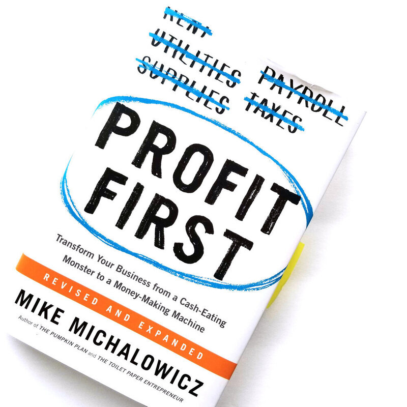 profit+first+book+on+white+background