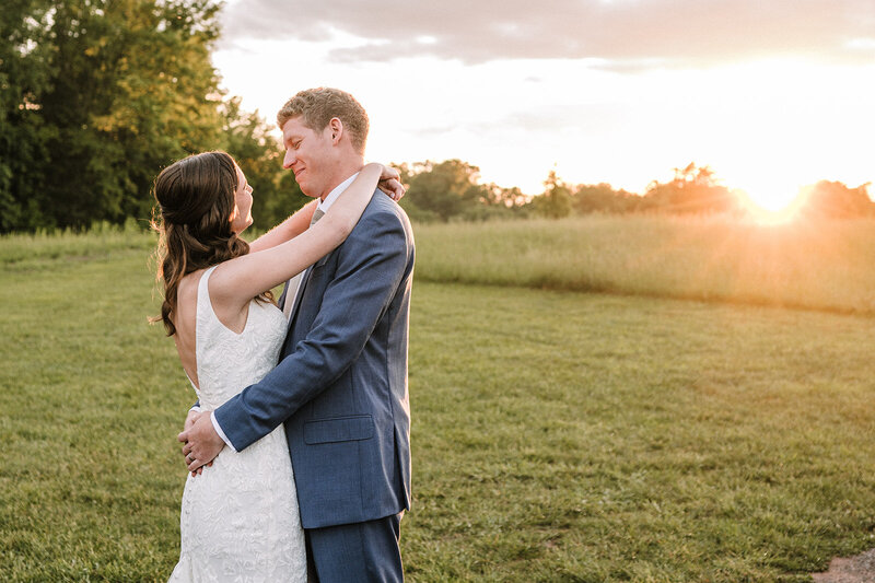 romantic gazebo moment at Birkby House wedding