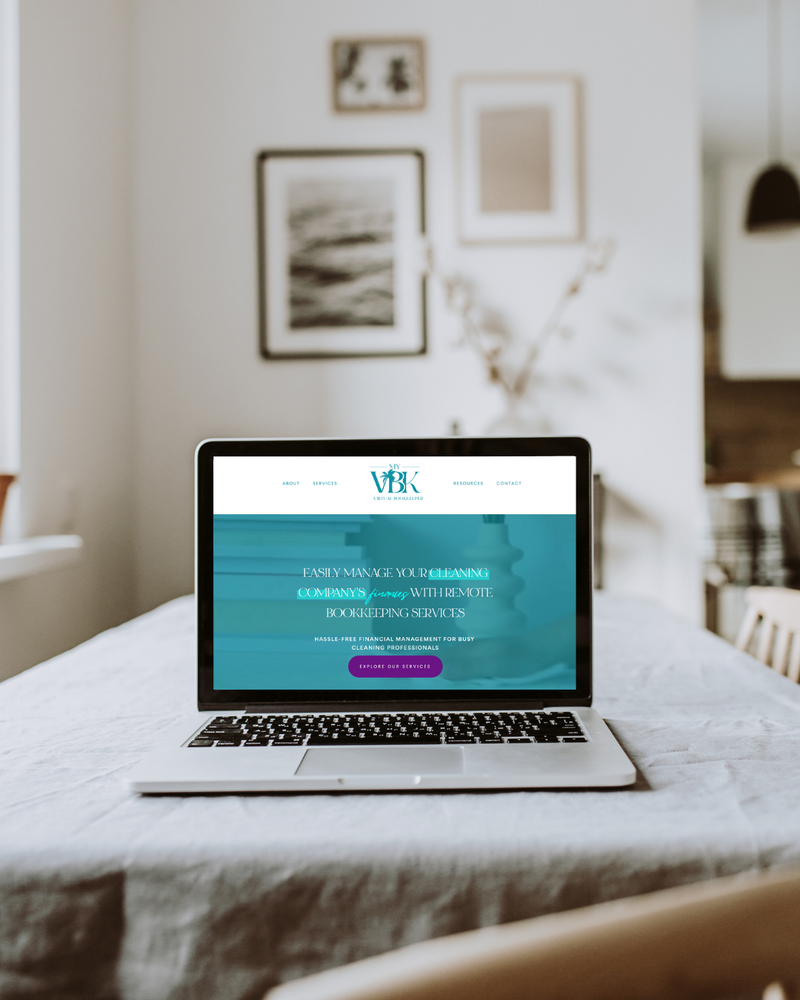 Website copy project for a bookkeeper