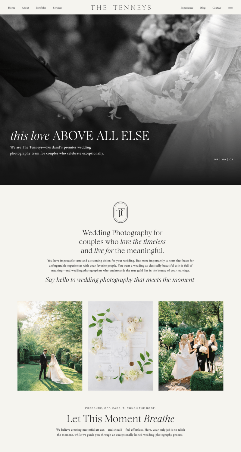 A website mockup.