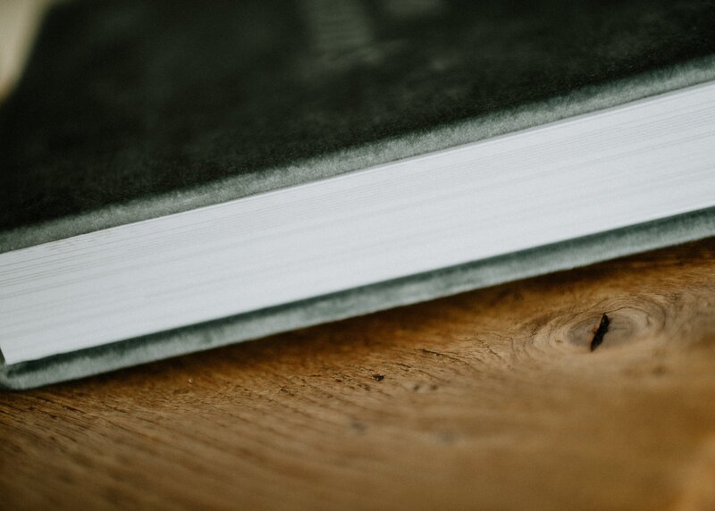 Wedding albums various sizes and colours