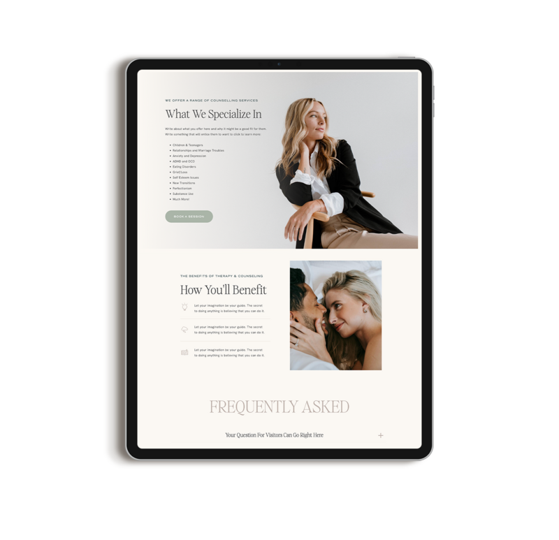 Therapist Website Template