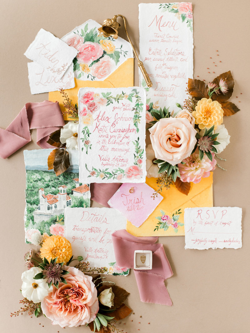 Live wedding painting at Quiet Waters Park Annapolis MD Wedding - LGBTQ wedding painter