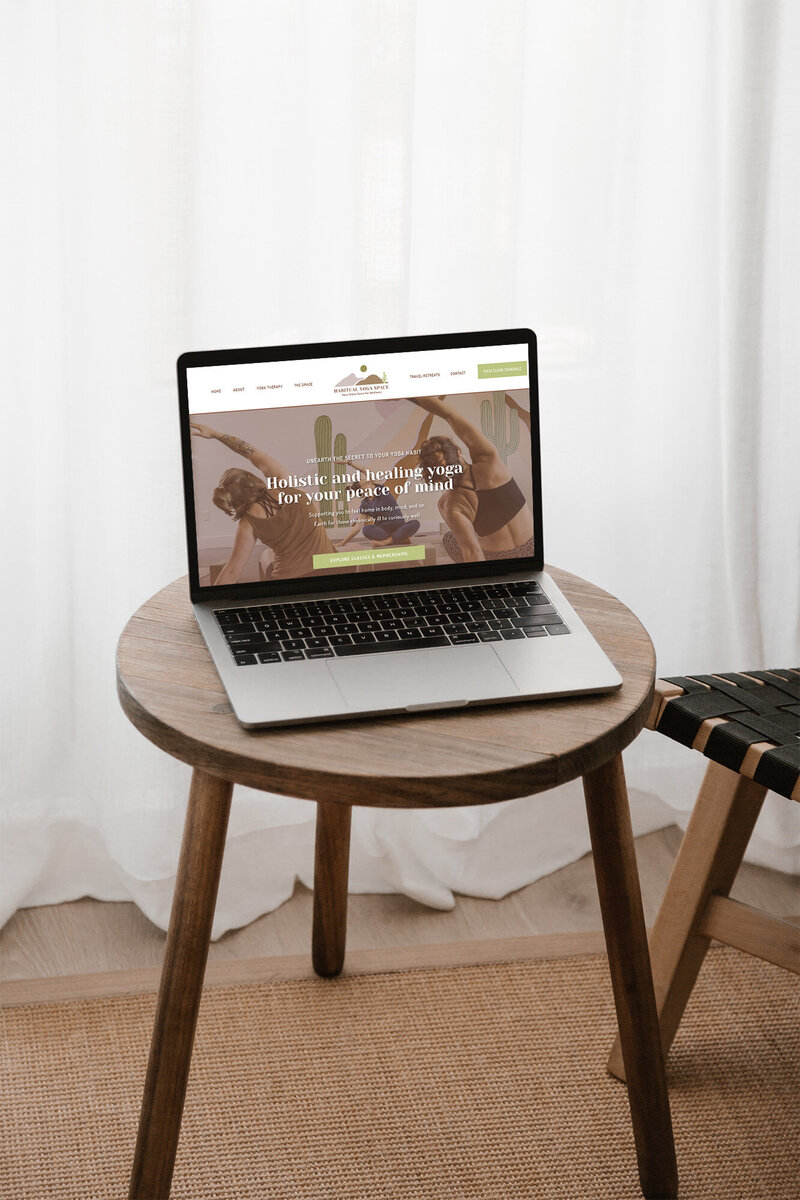 Semi Custom Website Design for Yoga Instructor - 1