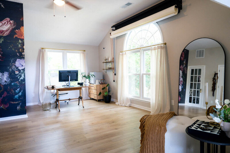 Inside look of private photography studio in stone mountain georgia