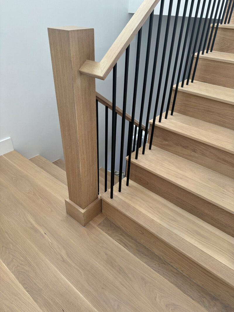 Custom hardwood stairs in Denver