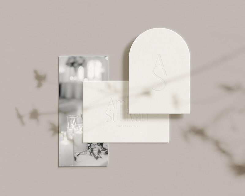 Brand design and AS monogram logo for photographer