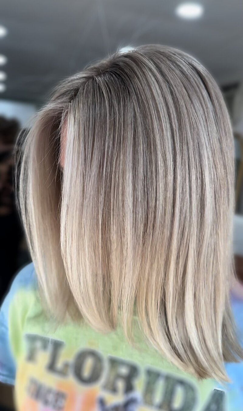 ini or partial foil, balayage salon service by Nicolette Vezga