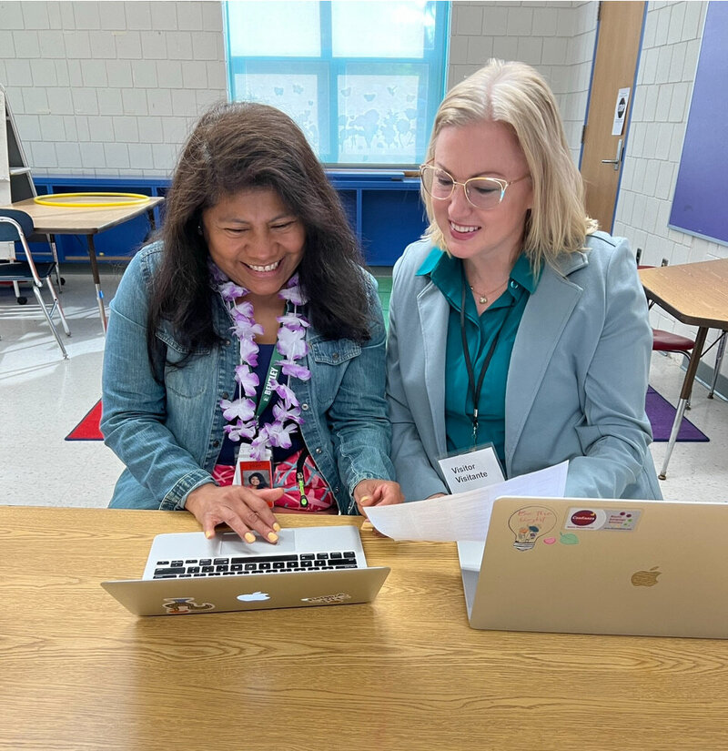 Sarah B. Ottow and a coaching client