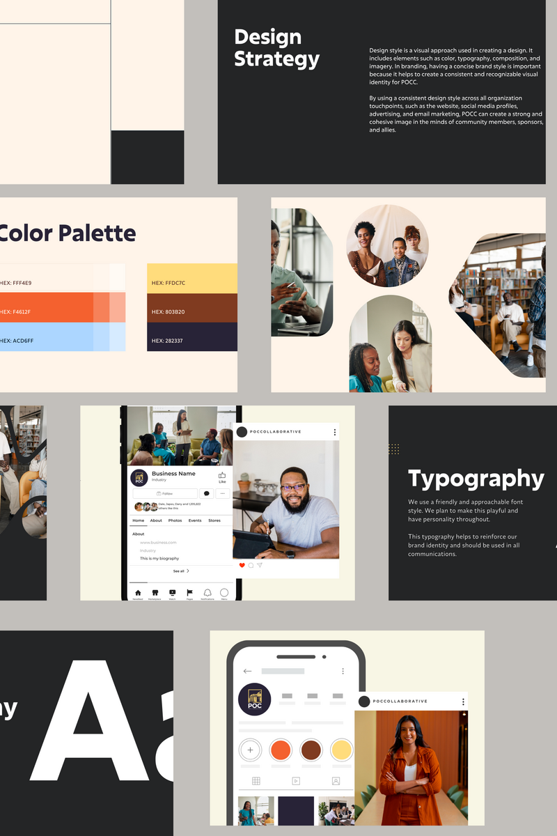 nonprofit design strategy mockup