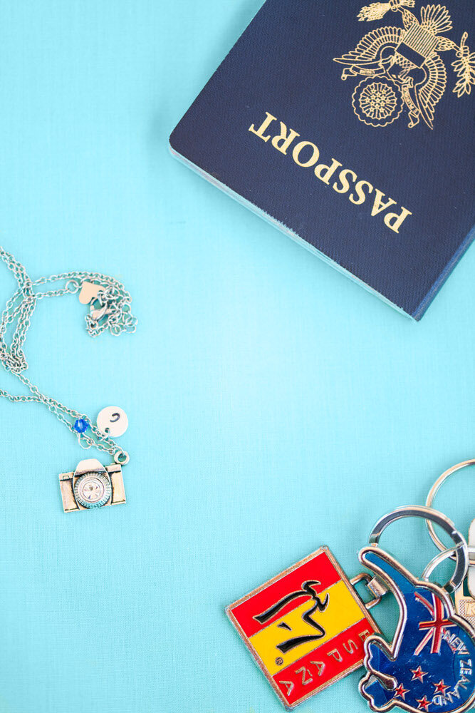 passport and travel keepsakes Christy's favorite things