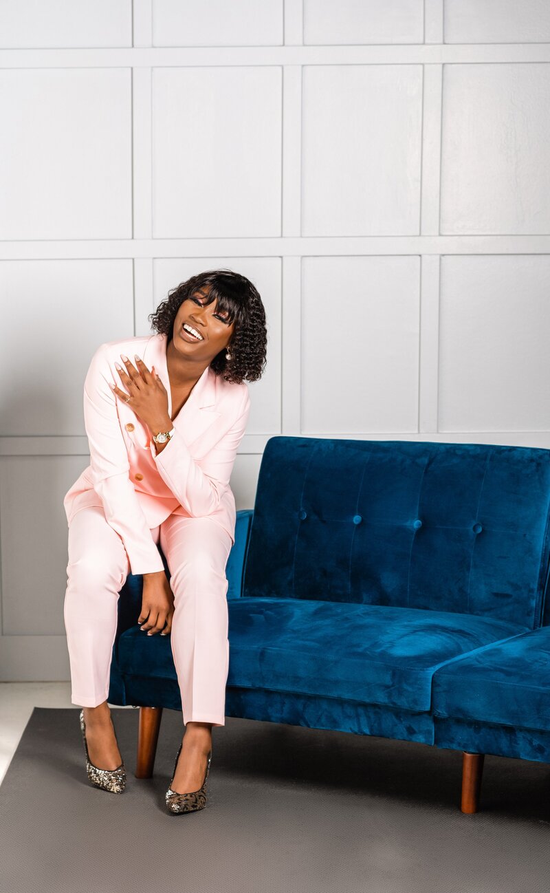 black women business suite photoshoot