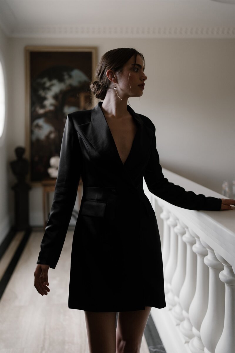 Hera-Couture Lyon Blazer in Black-772