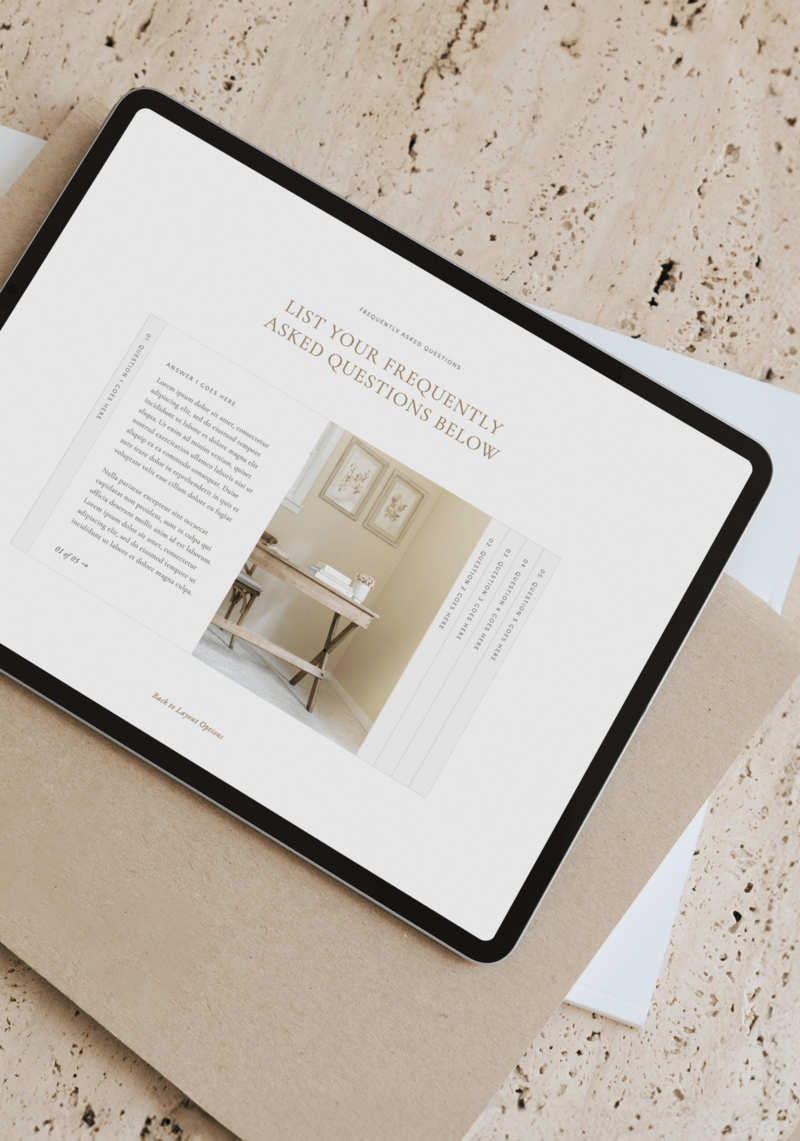 Showit Website Template