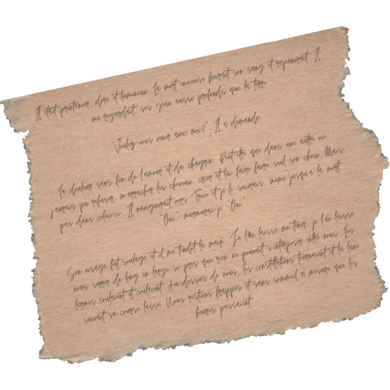 love letter in french