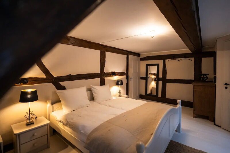 Schlafzimmer-2-Wassermühle-Triglitz-Ferienunterkunft-Deutschland