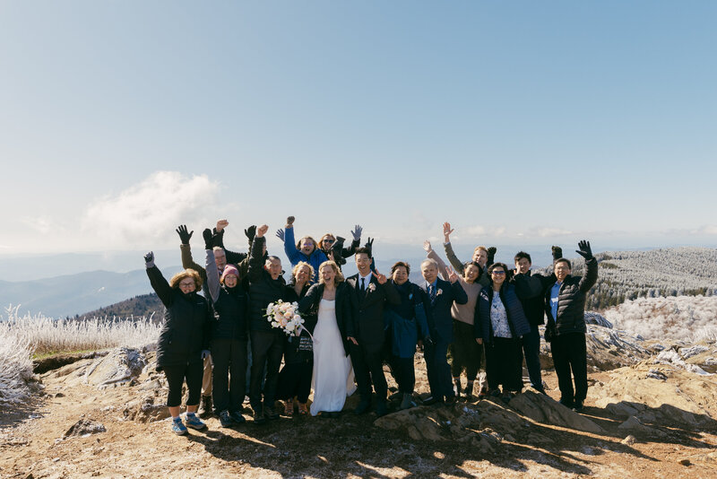 Pisgah National Forest Elopement. Photography by Elopements by Erin.