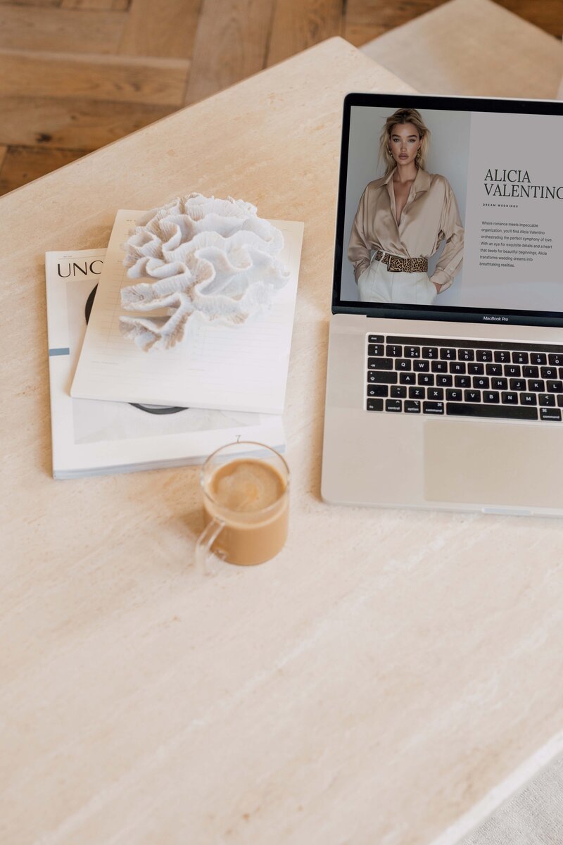 Custom Showit Website Design for Wedding Event Planner