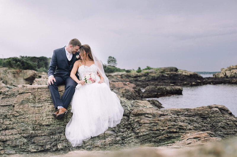 Intimate Elopement at Nahant Beach in MA