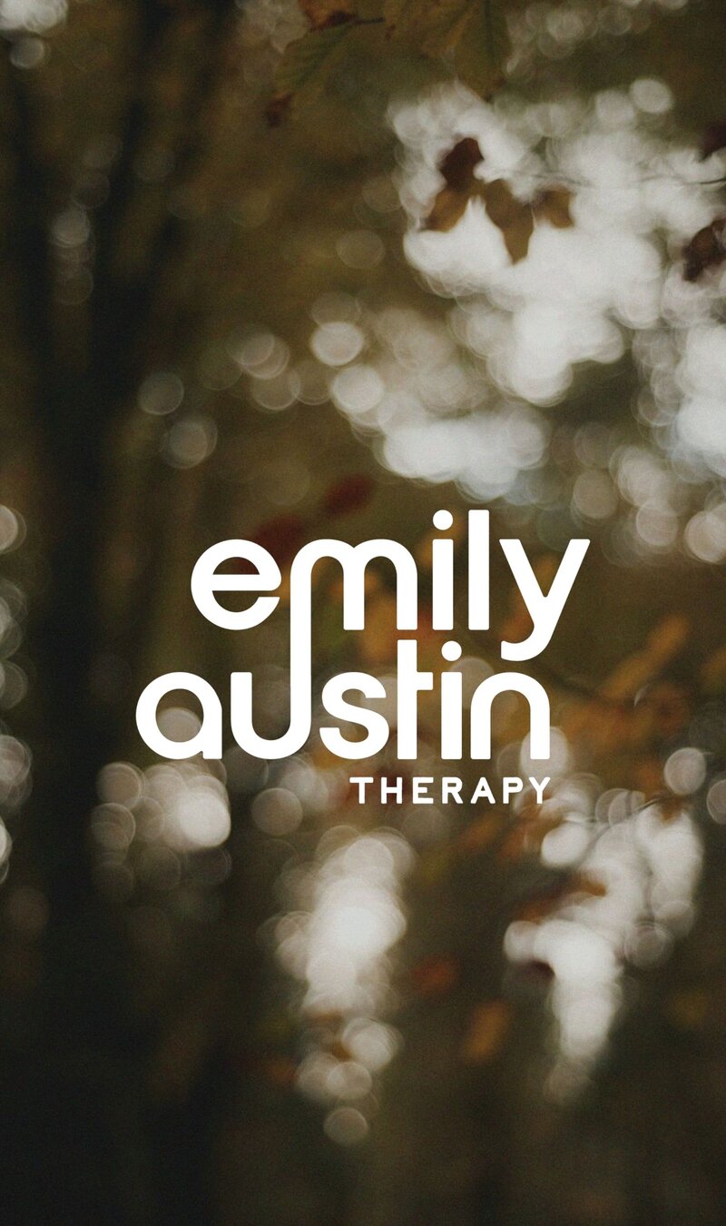 Logo design for Emily Austin Therapy. A simple modern logo.
