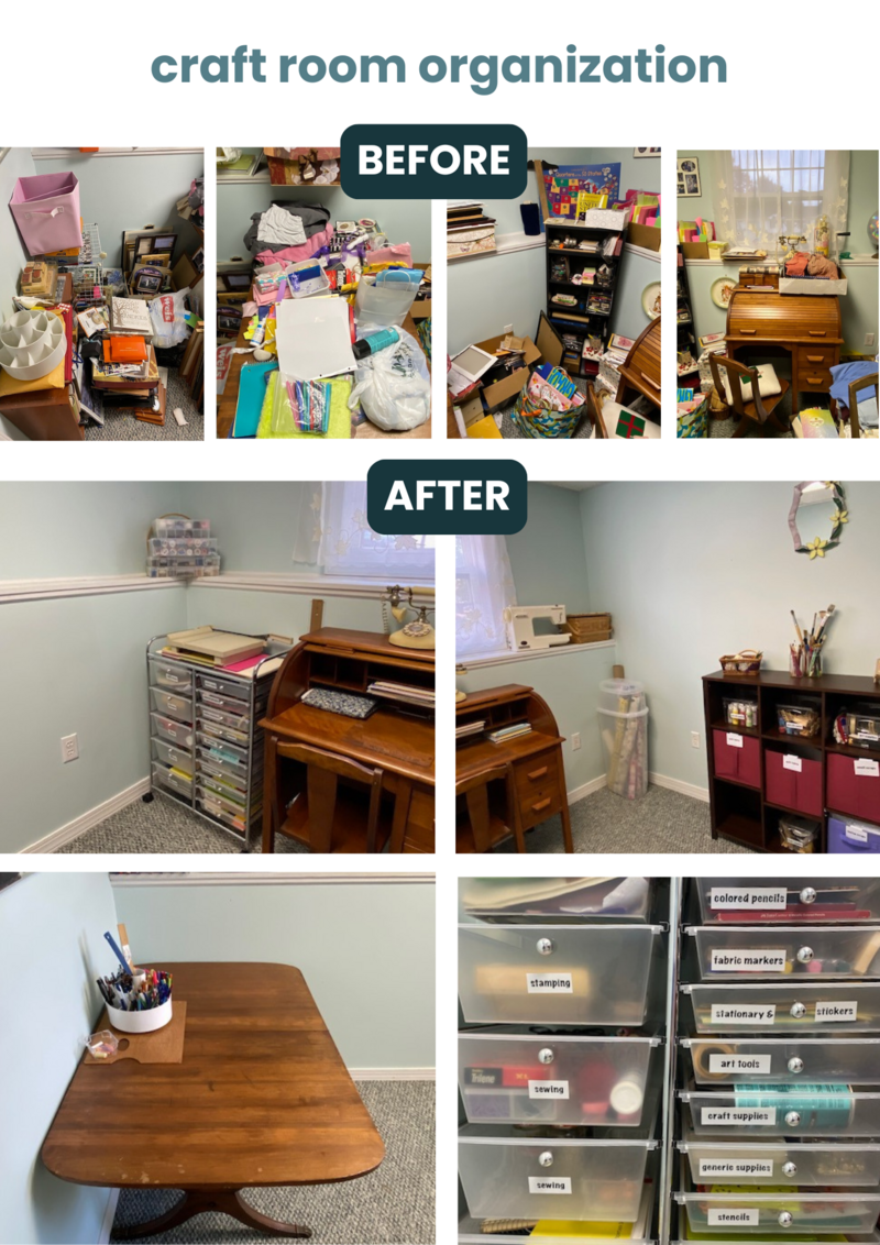 home organization for the craft room