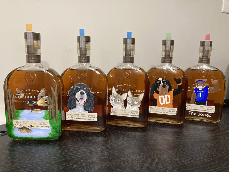 custom bourbon bottles