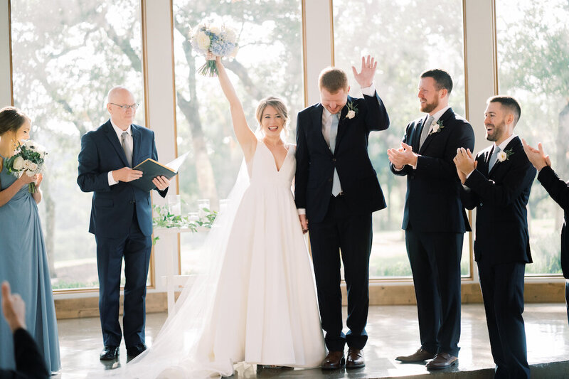 Indoor chapel ceremony at Canyonwood Ridge with modern architecture and soft light