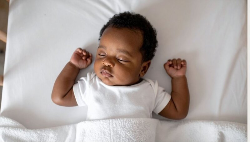 Black mom with newborn baby