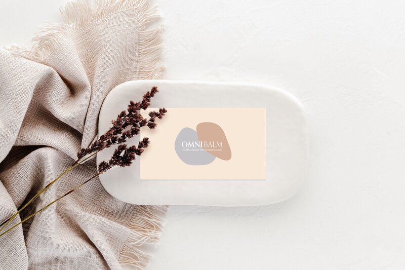 Brand identity design for organic soap brand