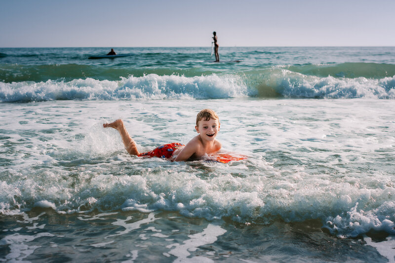 Documentary Photo of boy at beach