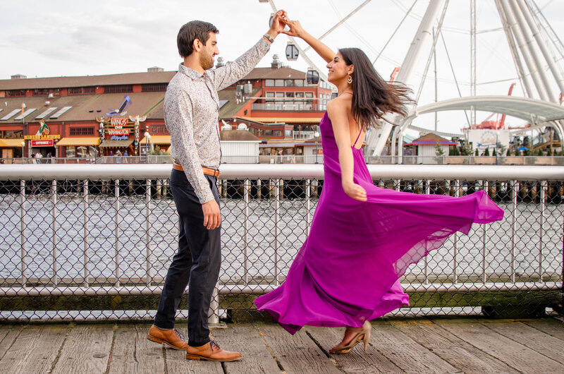 Seattle Washington Couples Engagement Photography Shoot