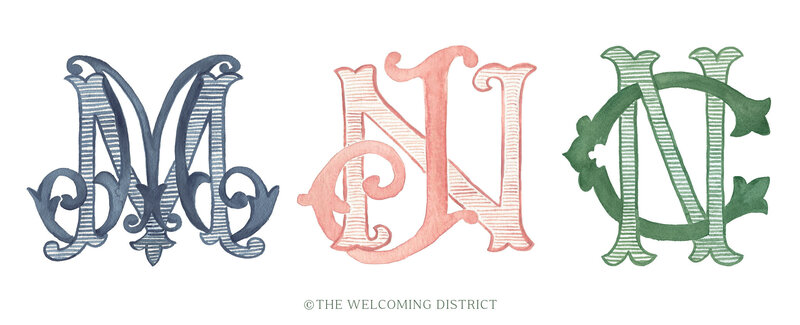 watercolor-wedding-monograms-5-The-Welcoming-District
