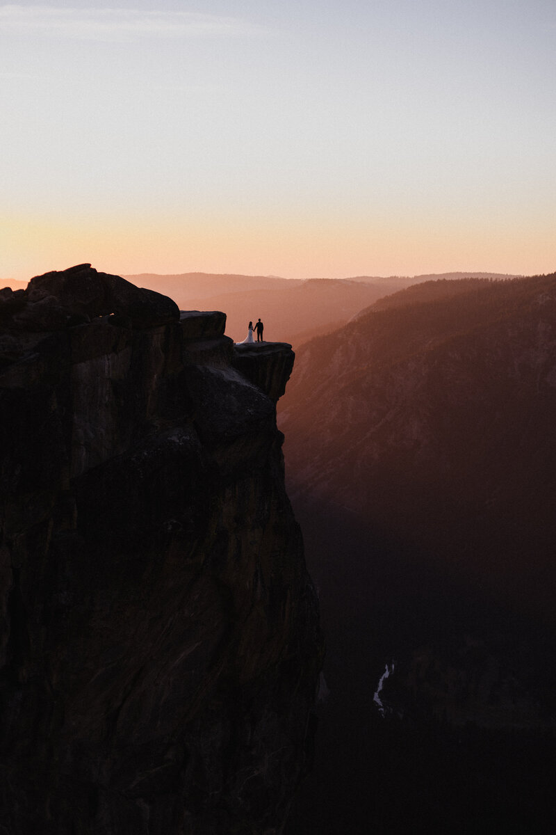 Taft Point Yosemite Wedding Elopement photography