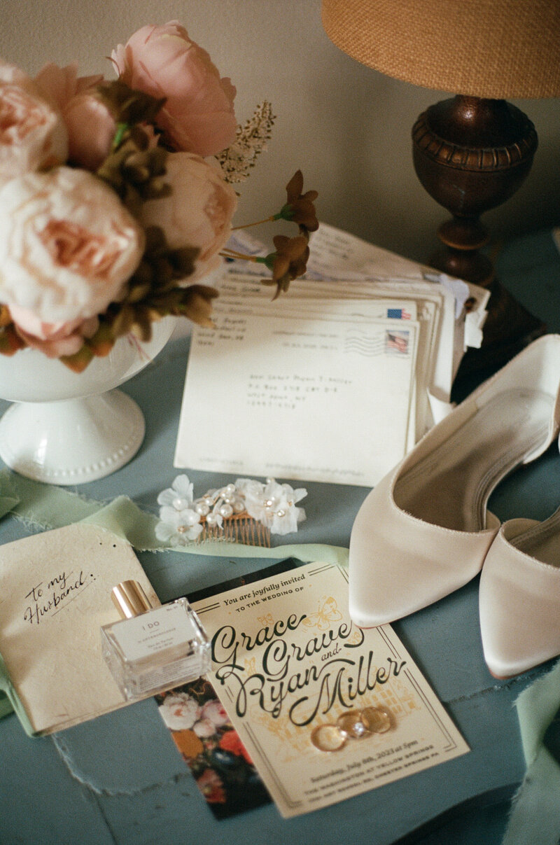 beautiful wedding on film with a vintage feel