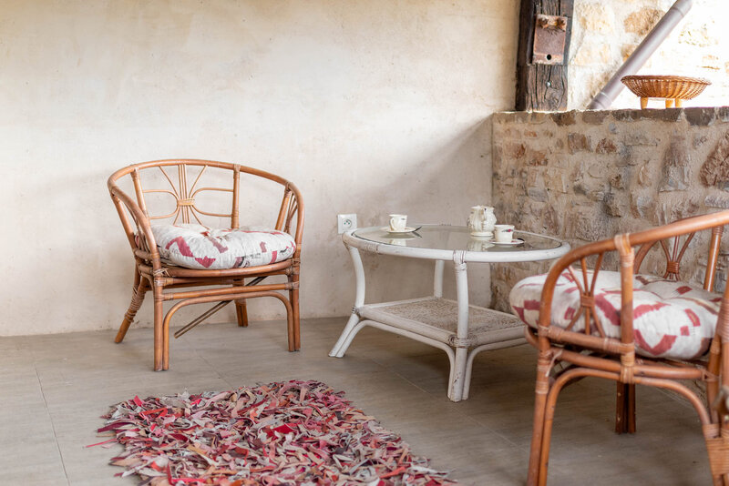 Terrasse privative de la chambre Rossignol