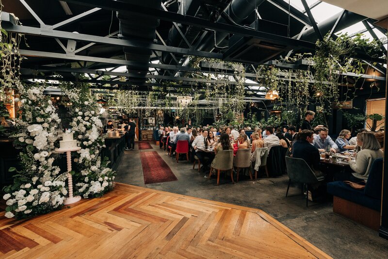 a wedding reception in 5th street restaurant in christchurch