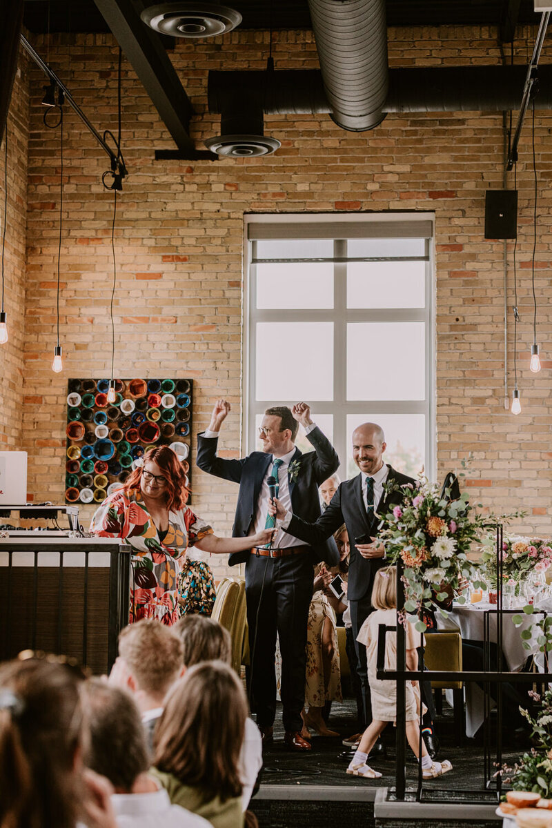 wedding celebration at Cibo Waterfront Cafe in the Exchange District 