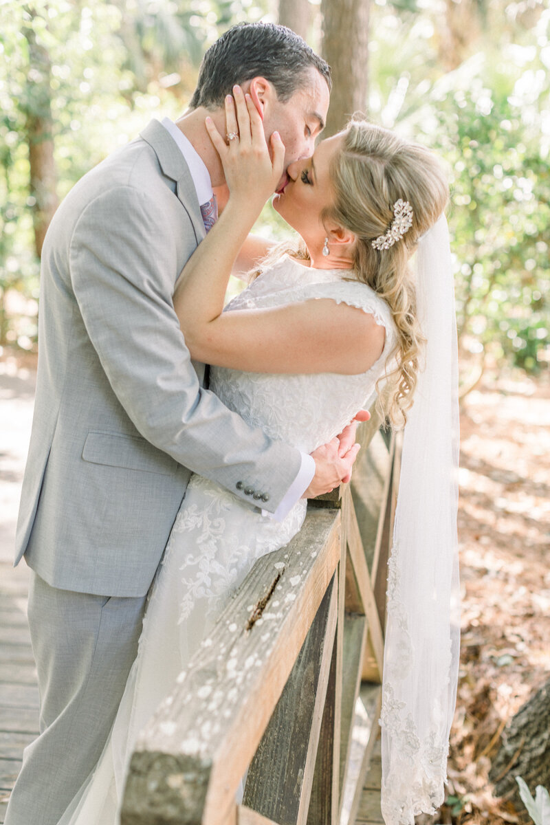 intimate bride and groom portrait
