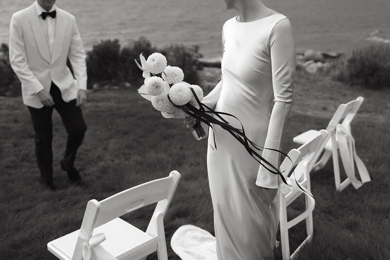 Chic modern bridesmaids in San Gimignano, Italy