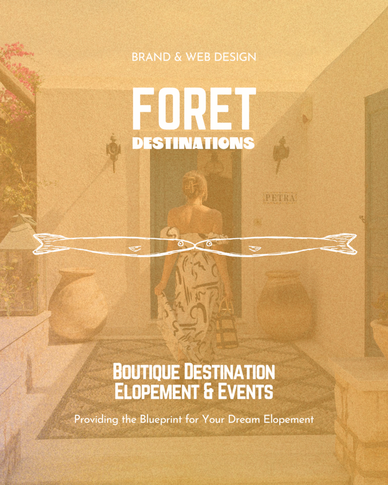 Brand & Web Design for Foret Destinations luxury elopement and destination events
